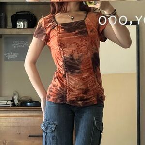 Sere Nade Multicolor Print Top